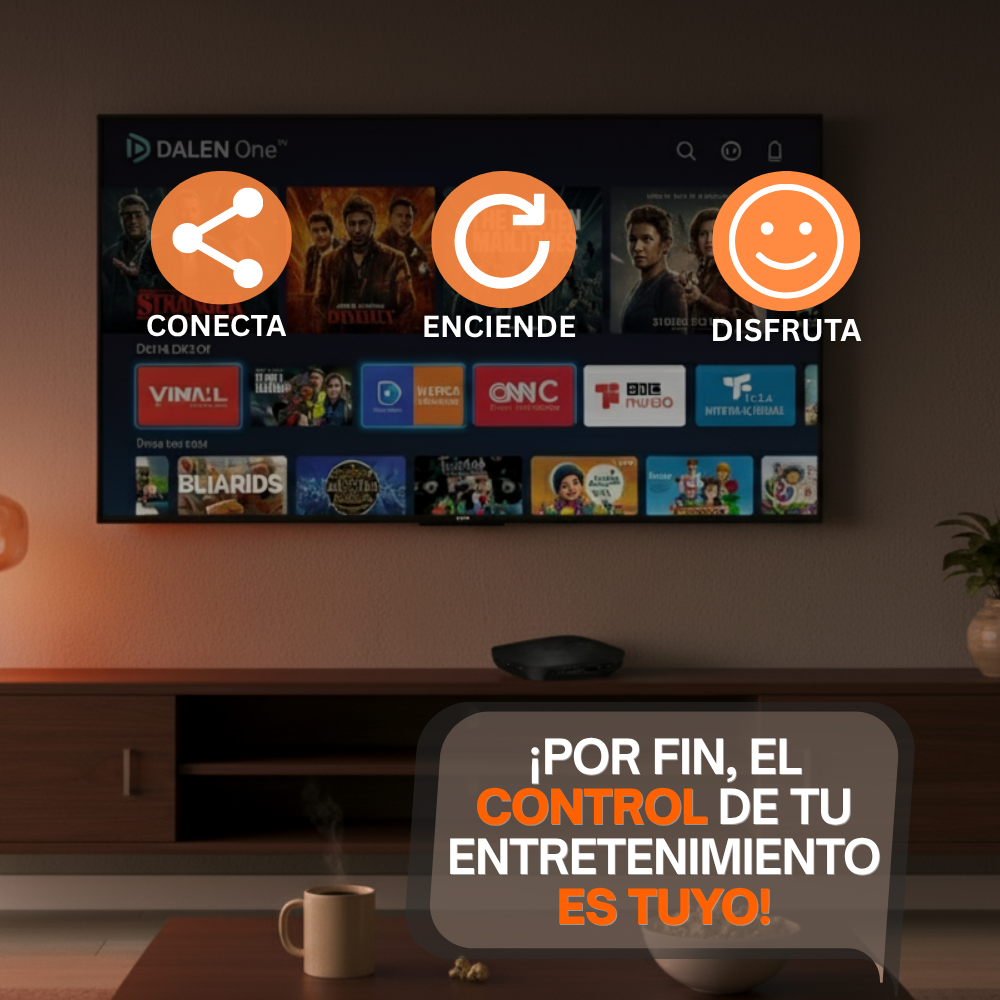 DALEN One™ – Smart TV Box 4K sin mensualidades